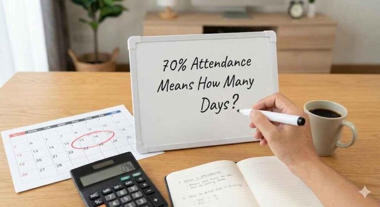 70% Attendance Means How Many Days?