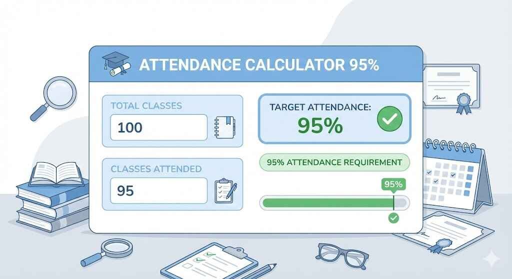 Attendance Calculator 95% Interface