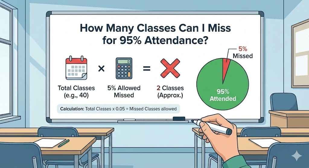 How Many Classes Can I Miss for 95% Attendance?