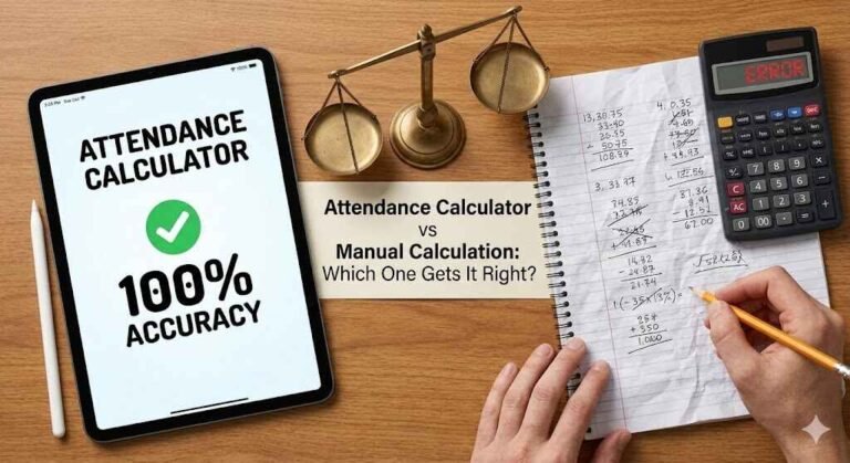 Attendance Calculator vs Manual Calculation