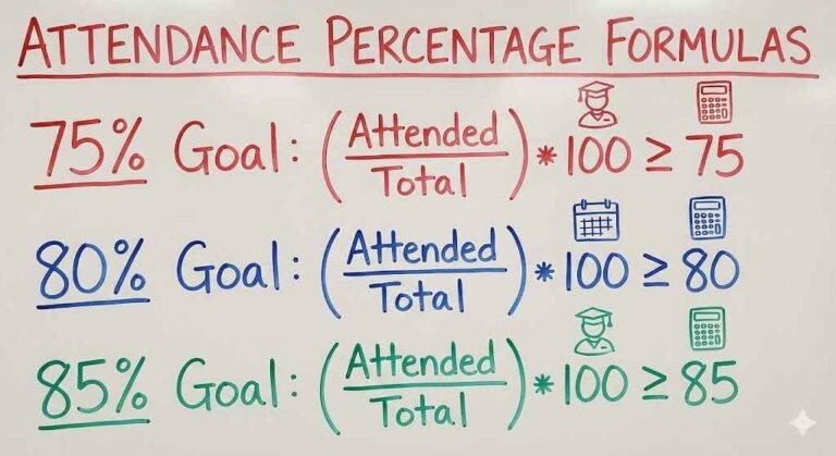 Attendance Percentage Formulas for 75%, 80%, and 85%: Explained Simply