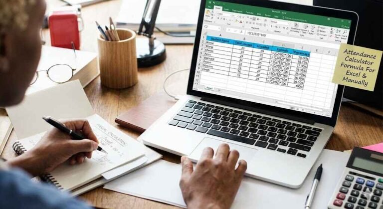 Learn attendance calculation formulas with Excel examples. Calculate attendance percentage, required classes, and 75% attendance using simple formulas.